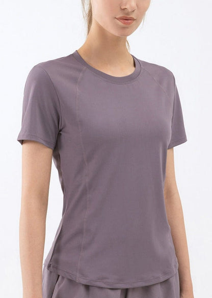 Slim Fit Mesh Back Panel Tee