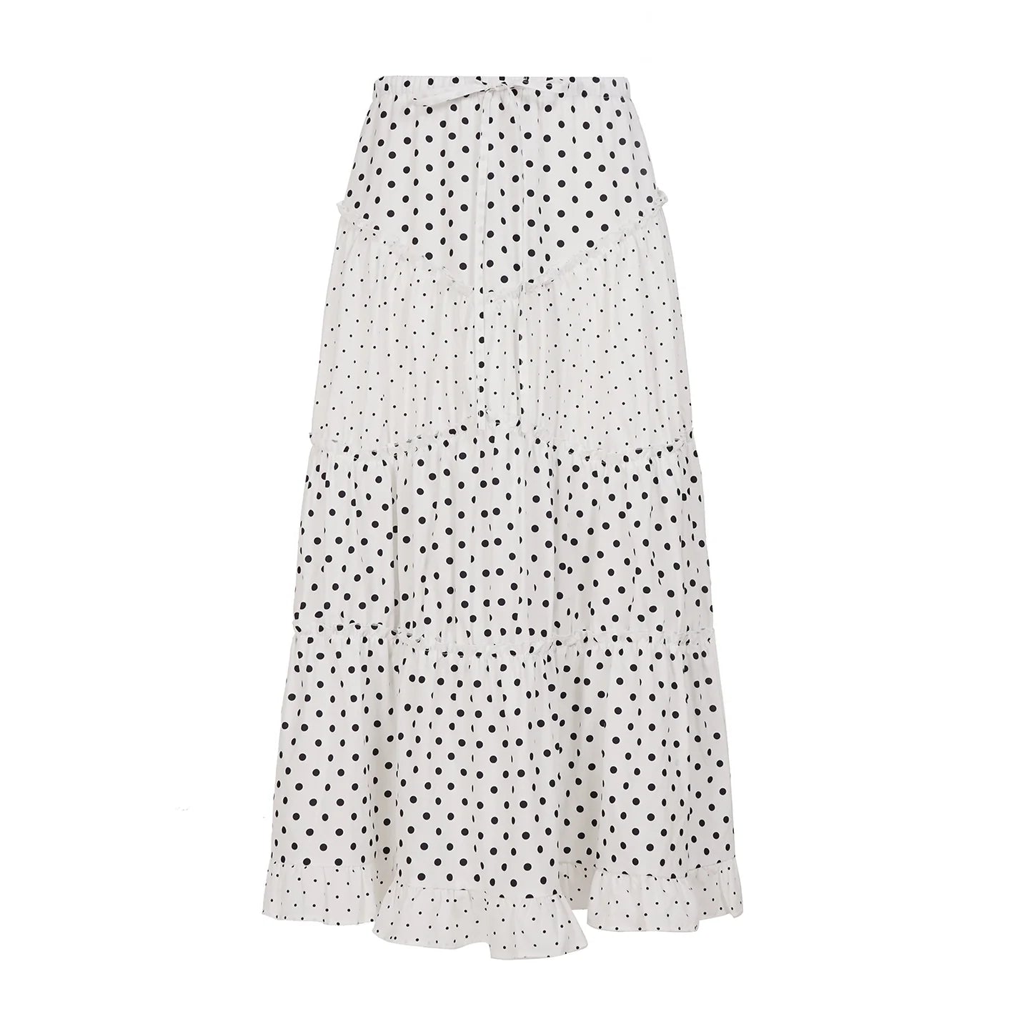 Leeanna Layered Polka Dot Skirt