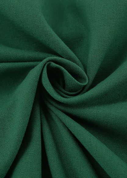 Isla Linen Midi Dress – Relaxed Fit with Side Slits