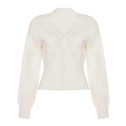 Micah Cropped Button-Up Cardigan