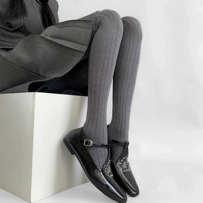 Analee Diamond Patterned Tights