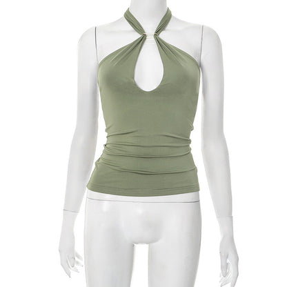Sanya Metal Ring Halter Top