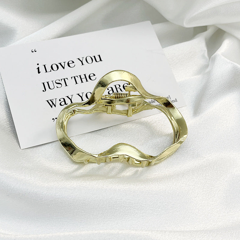 Premium Gold Silver Metallic Large Hair Claw