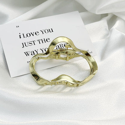 Premium Gold Silver Metallic Large Hair Claw