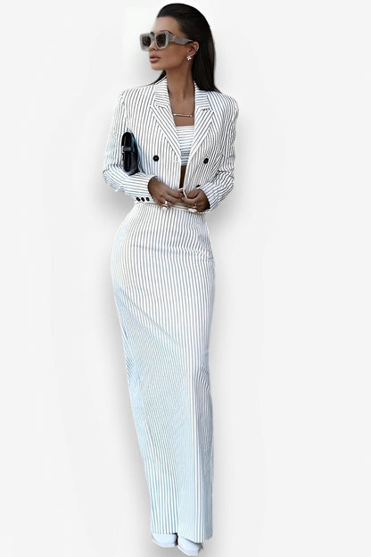 Tube Skirt Two-Piece Dress Suit