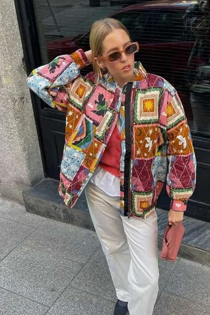 Chaqueta con estampado vintage