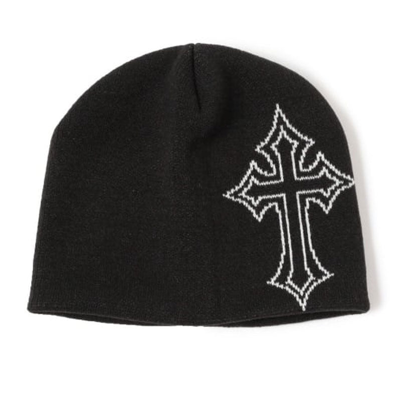 Dark Y2K Punk Letter Knit Hat
