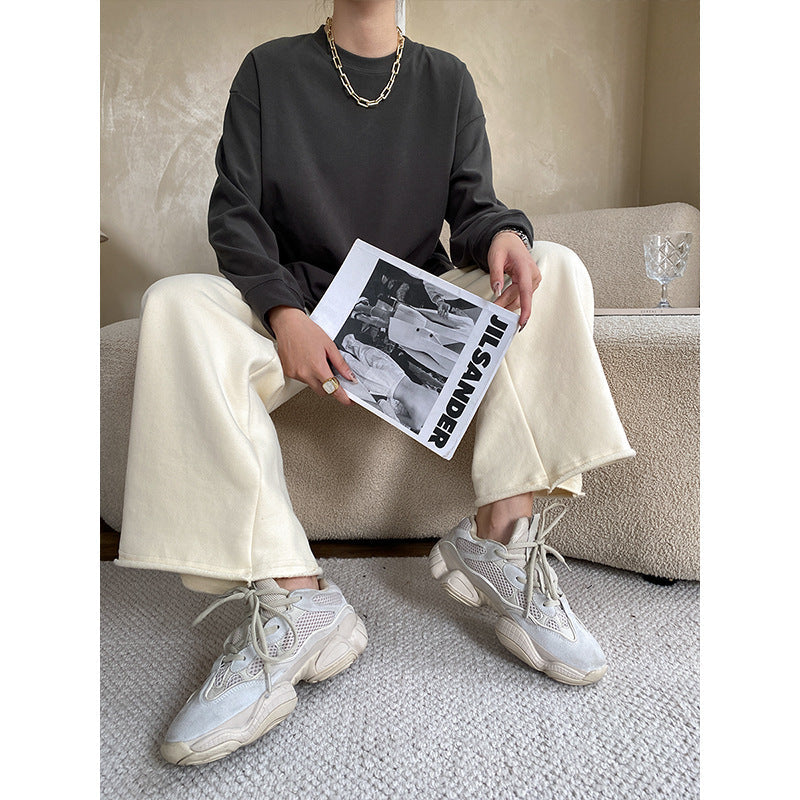 Brushed Comfortable T shirt Loose Bottoming Shirt Autumn Winter