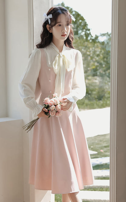 Missy Tie Neck Midi Dress