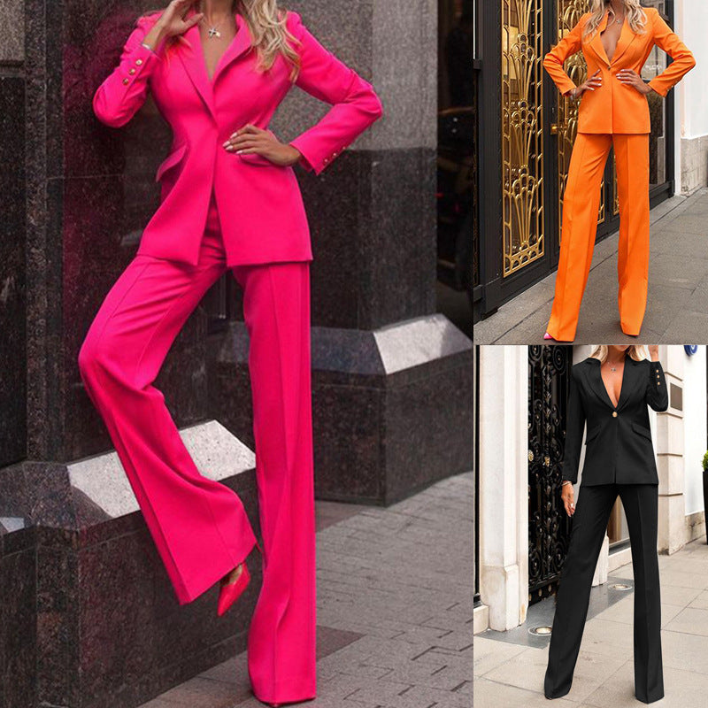 Women Clothing Autumn New Blazer Two Piece Set Women Clothing Blazer
