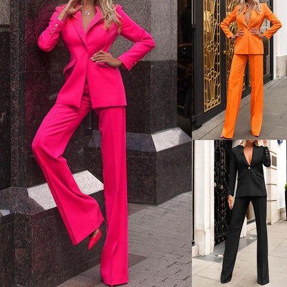 Women Clothing Autumn New Blazer Two Piece Set Women Clothing Blazer