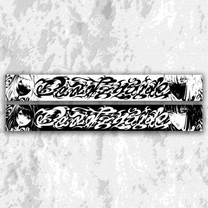 Dark Anime Reversible Jacquard Versatile Warm Scarf