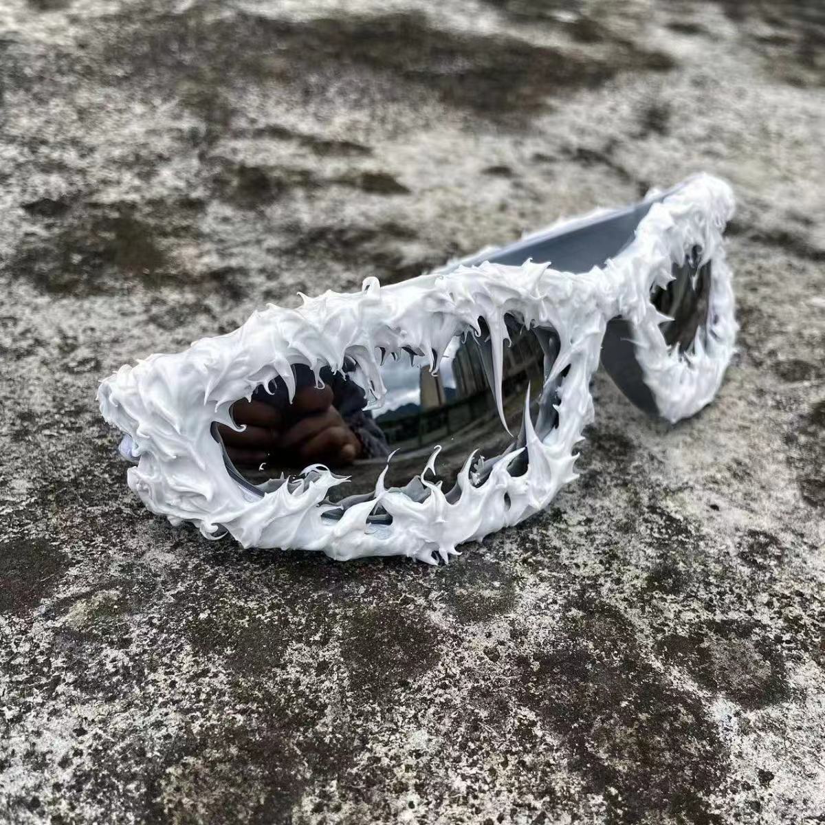 Dark Gothic Y2K Drip Punk Glasses