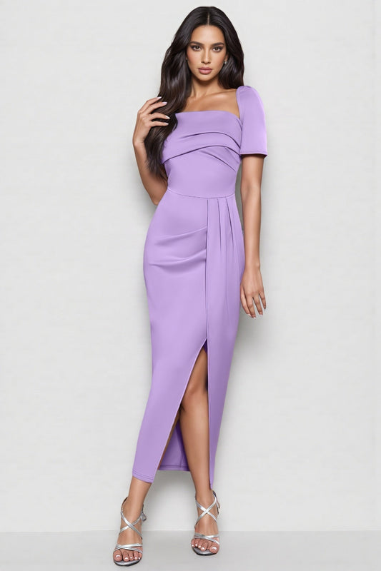 Lacie Sheath Irregular Midi Dress