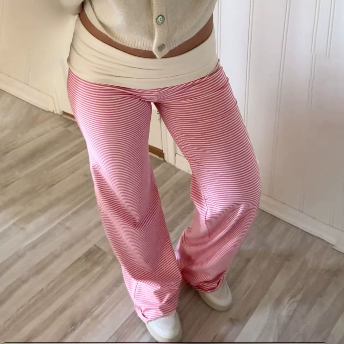 Vanesa Cozy Knit Straight Pants