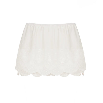Kalee Low-Rise Lace Mini Skirt