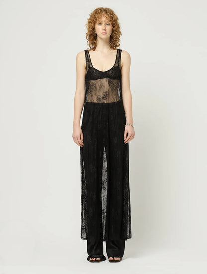 Spring Summer Women Clothing Sexy See through Hollow Out Cutout Lace Blouse Dress