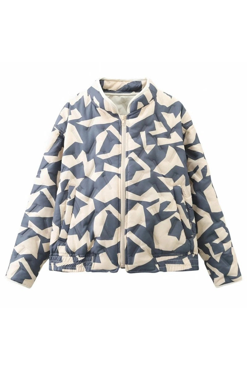 Chaqueta bomber corta con parches de Pacino