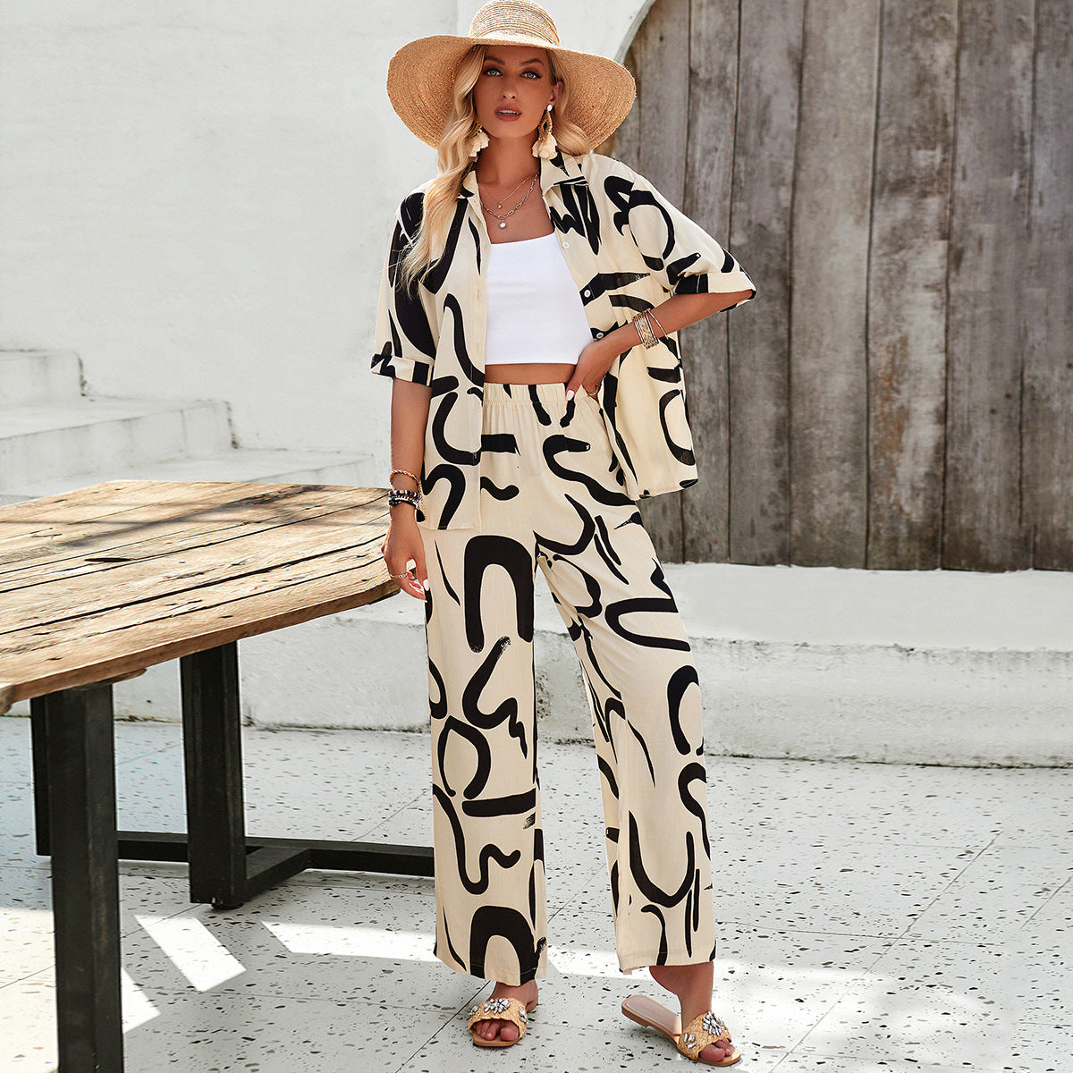 Women Clothing Spring Summer Casual Casual Set