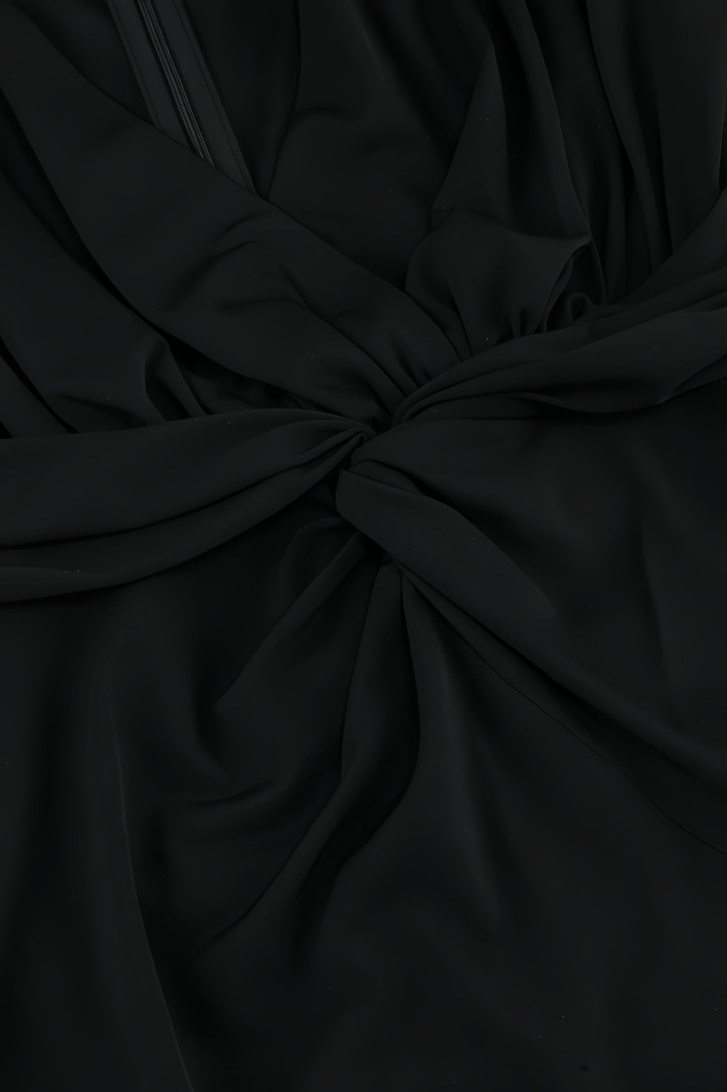 Aila Black Twisted Maxi Dress