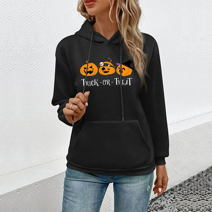 Autumn Women Clothing Halloween Printed Sweatshirt