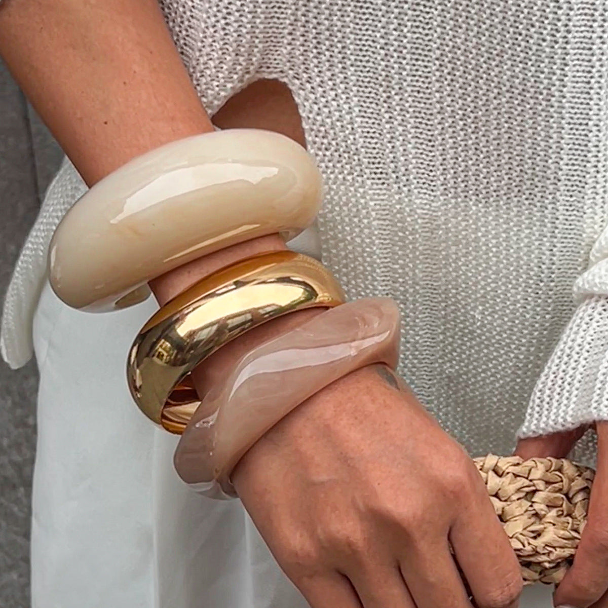 Smooth Vintage Geometric Bracelet