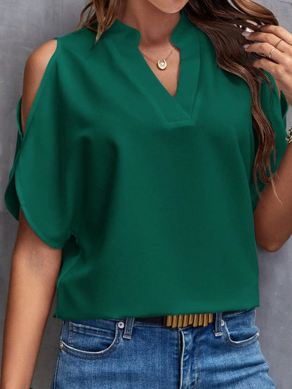 Blusa de gelatina informal, estilo formal ligero, ideal para días informales.