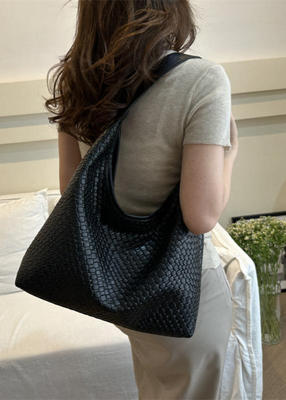 Woven Texture Hobo Shoulder Bag