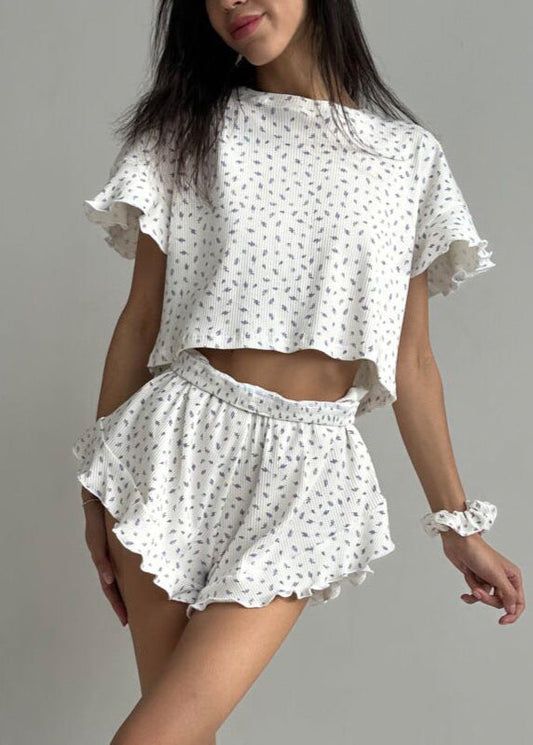 Lavender Bliss - Ruffled Lounge Set