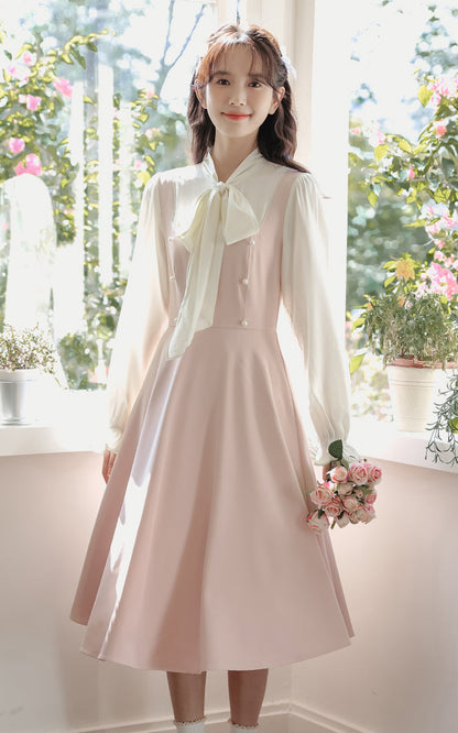 Missy Tie Neck Midi Dress