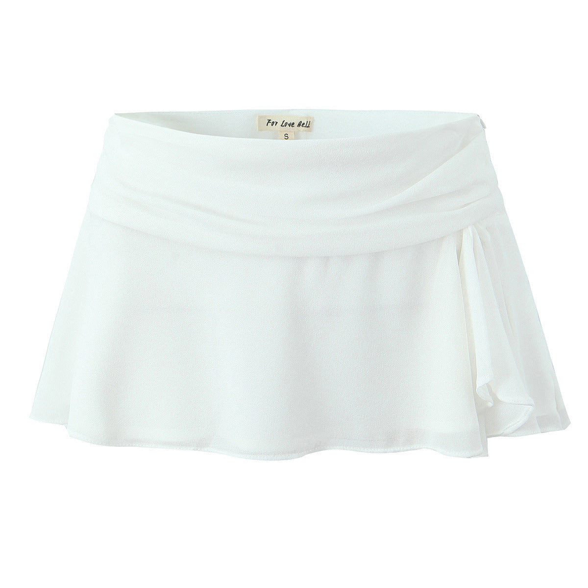 Women Clothing White Irregular Asymmetric Halter Off the Shoulder Spaghetti Strap Camisole Top Skirt Two Piece Sets