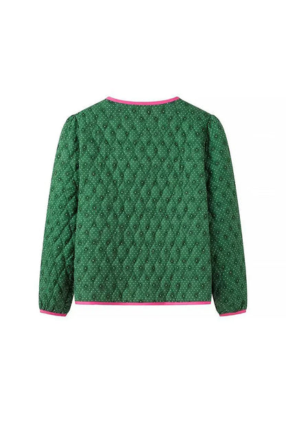 Chaqueta acolchada verde