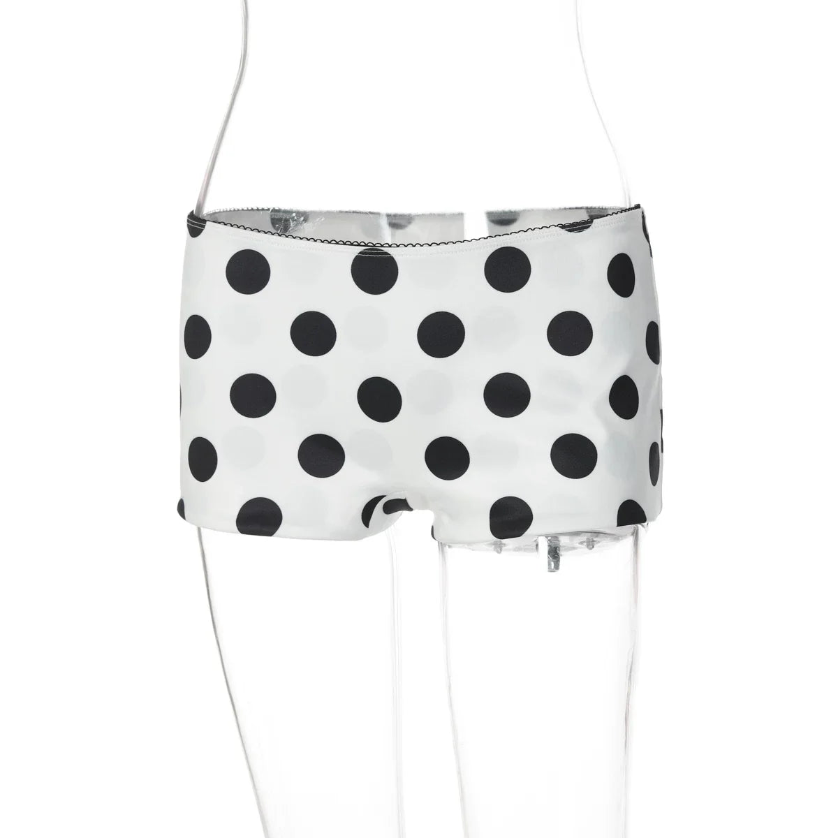 Polka Dot Mesh Two-Piece Short Set