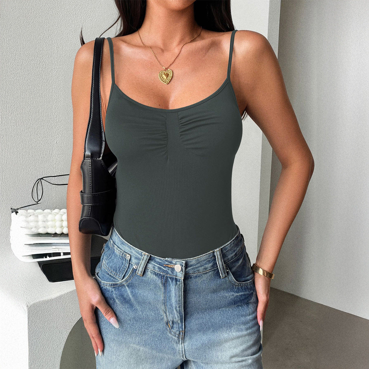 Daelyn Knitted Strappy Romper