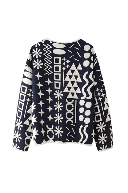 Chaqueta acolchada con estampado floral