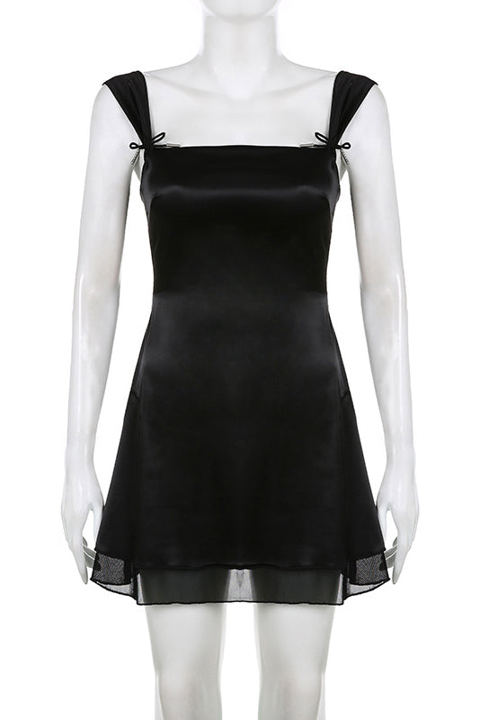 Sleeveless Black Mini Dress