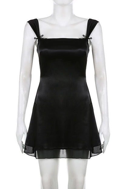 Sleeveless Black Mini Dress