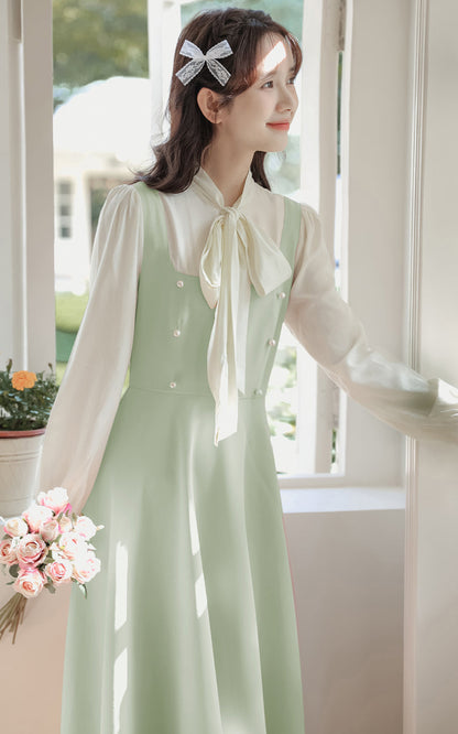 Missy Tie Neck Midi Dress