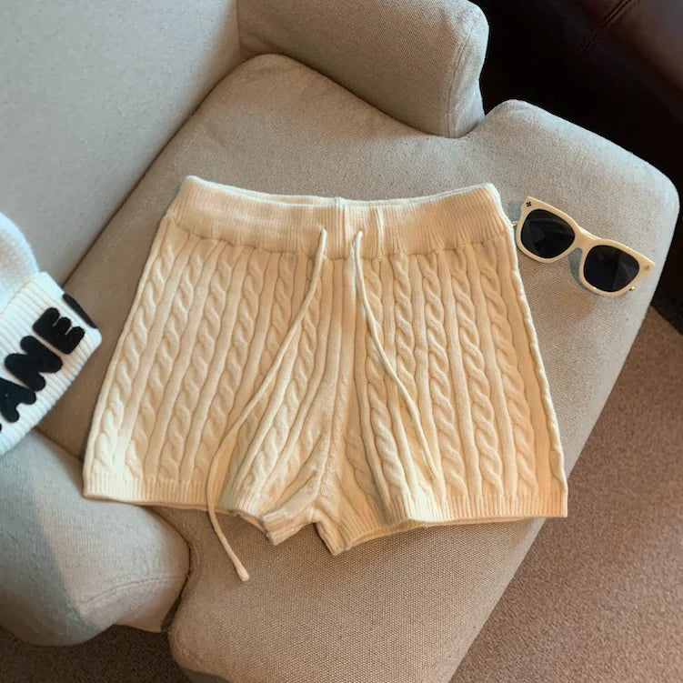 Khyla Cozy Wide-Leg Shorts