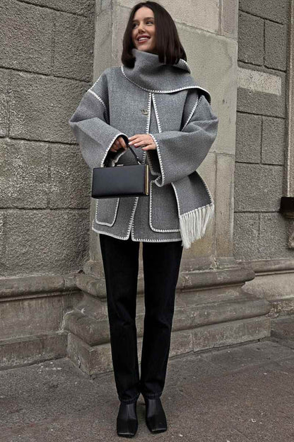 Chaqueta con bufanda Nalainda