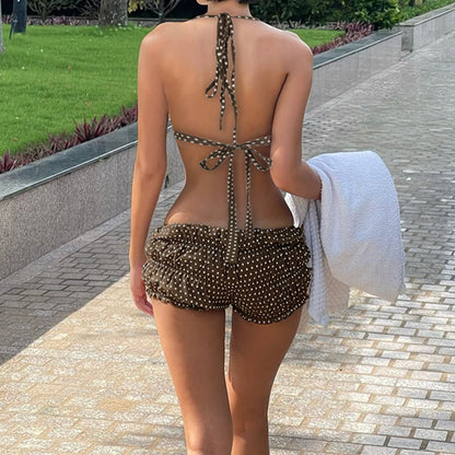 Bianca Polka Dot Ruffle Short Set