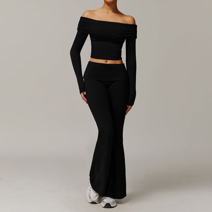Brushed Yoga Women Casual Comfortable Yoga Clothes Running Exercise Workout Outfit
