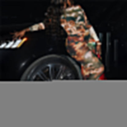 Women Spring Clothing Sexy Mesh Floral Print T Shaped Skinny Hip Raise Jumpsuit
