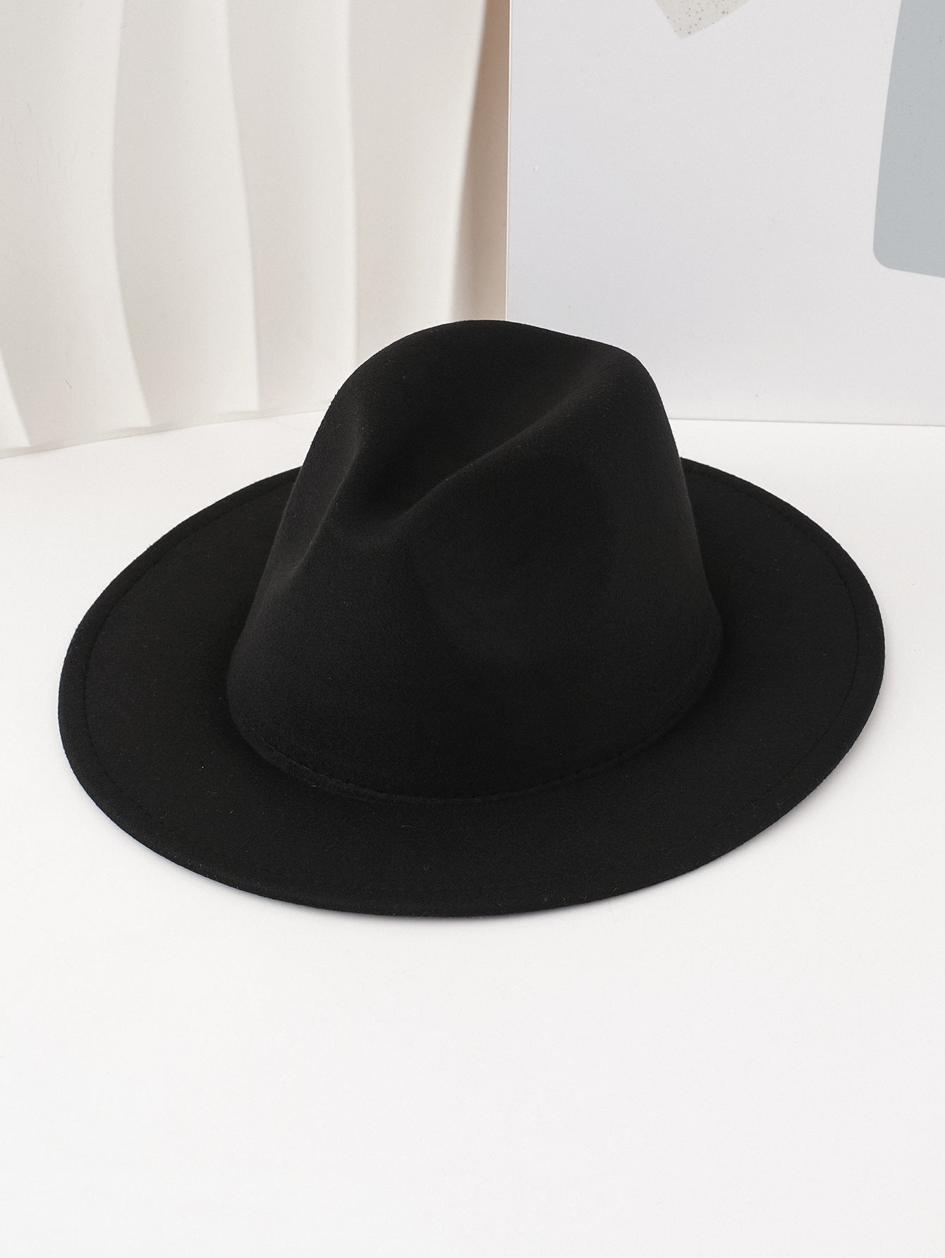Gothic Hand-painted Moon Wool Felt Hat