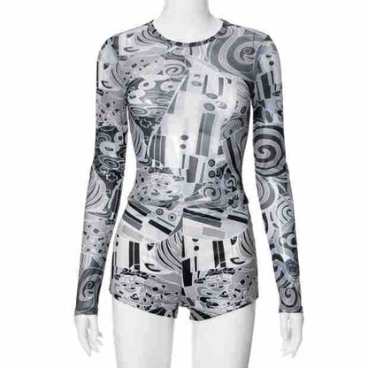 Women Sexy Trendy Cool Fried Street Two Piece Set