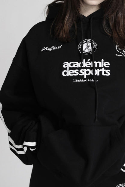 American retro embroidery pure cotton Hoodie