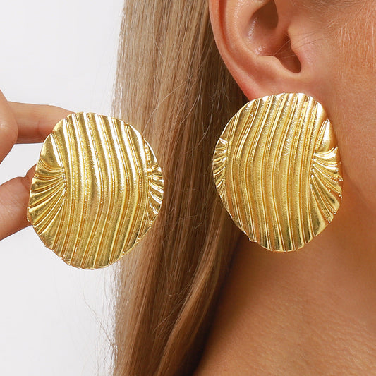 Minimalist Linear Geometric Earrings
