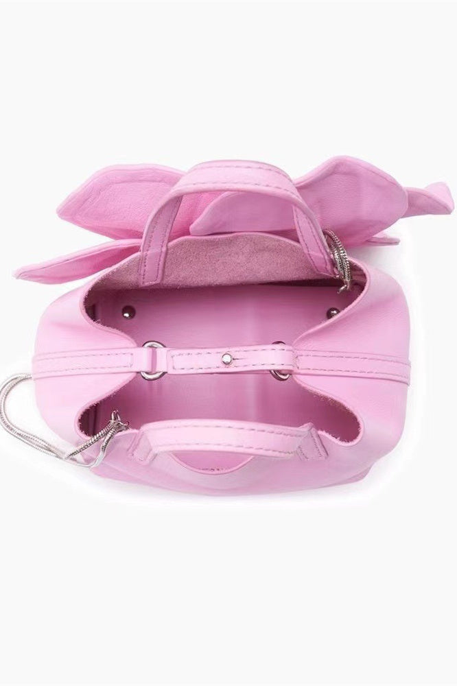 Bolso de mano de piel sintética con diseño floral