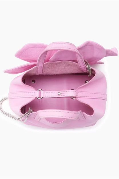 Bolso de mano de piel sintética con diseño floral