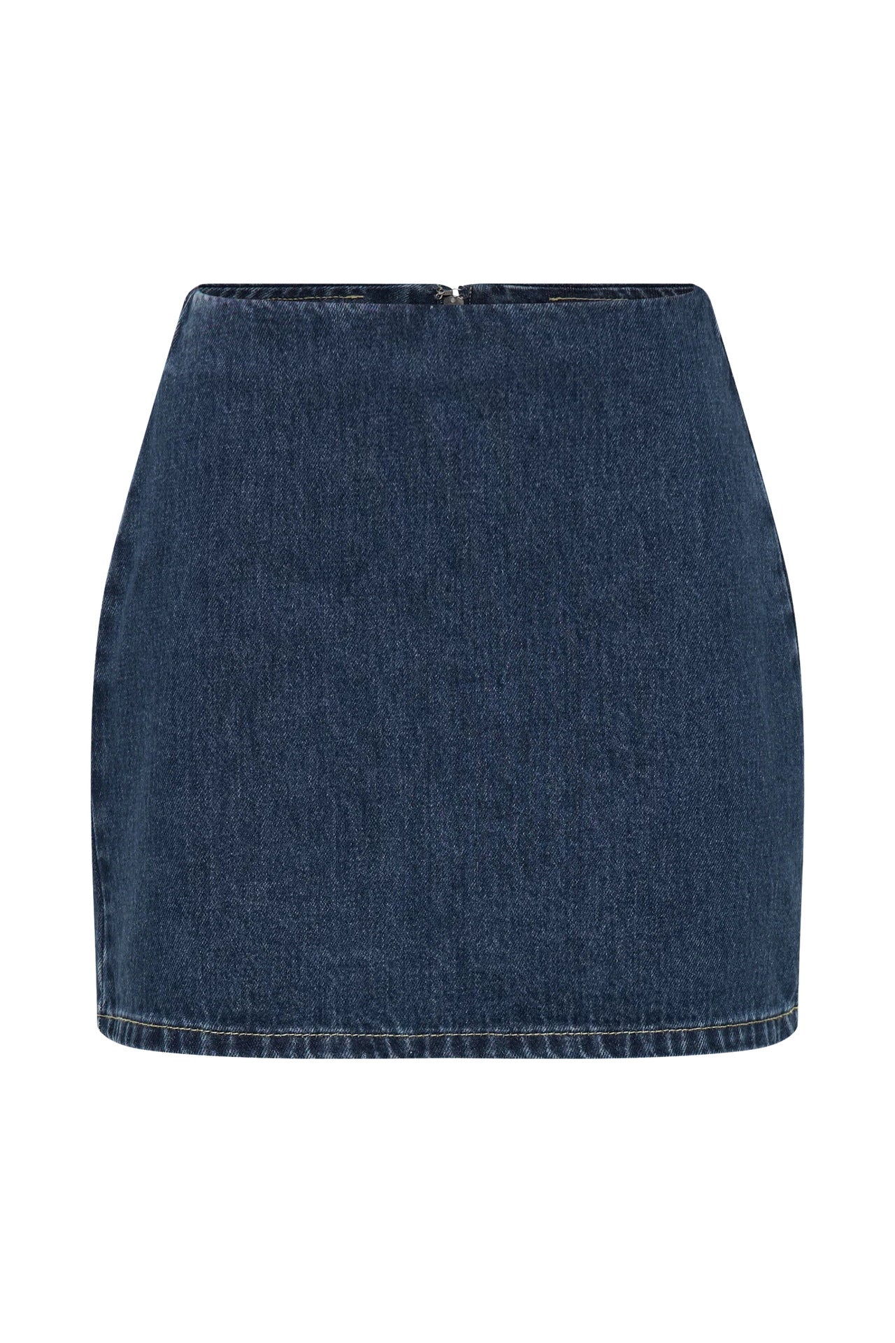 Women Denim Short Sleeve Button High Waist Skirt Sets